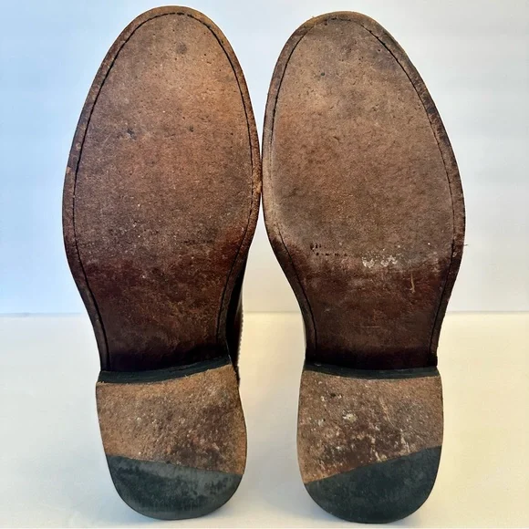 Frye Jayden vintage cognac leather tall brown riding boots, size 5 1/2 - Picture 9 of 9